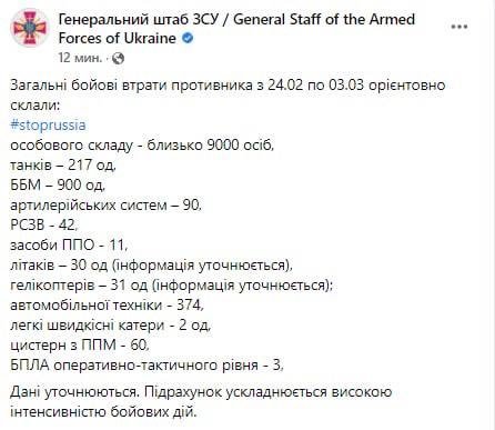 Фронтові зведення по Україні оновлюється - Фронтовые сводки по Украине обновляются  - vtraty (2).jpg