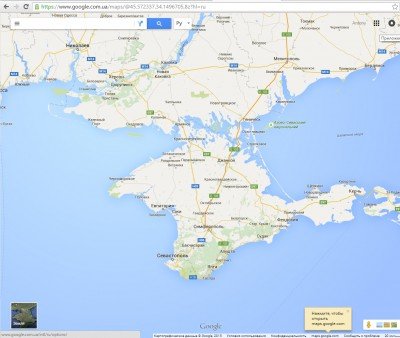 Крым, Украина, карты Google - Google-Maps-Crimea.jpg