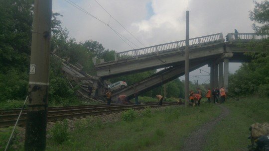 Под Хрустальным бывший Красный Луч подорвали мост - most-2.jpg