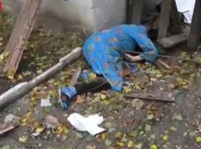 Погибшая пожилая женщина в Донецке - 977236.jpg