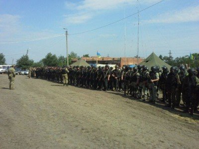 Батальон нацгвардии в Святогорске