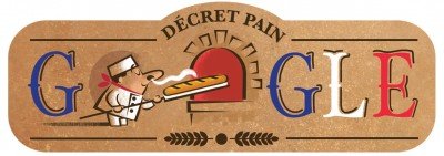День французского багета, логотип Google