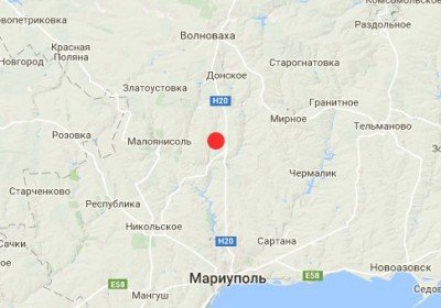 Карта землетрясения на Донбассе