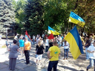 Мирный митинг в Краматорске
