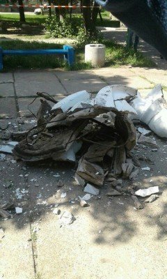 Остатки памятника Ленину