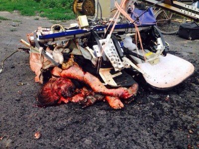 Пассажиры, разбившиеся прямо об дорогу