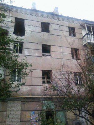 Пострадавший жилой дом