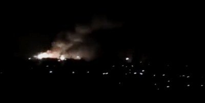 Пожар на складах в Сватово