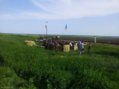 Позиция сил АТО под городом Угледар