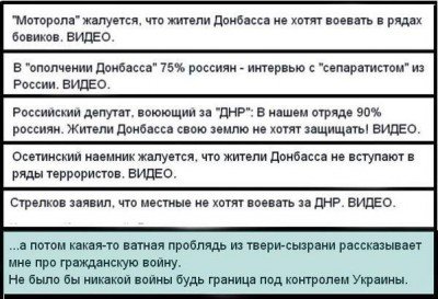 Про &quot;гражданскую войну&quot; на Донбассе