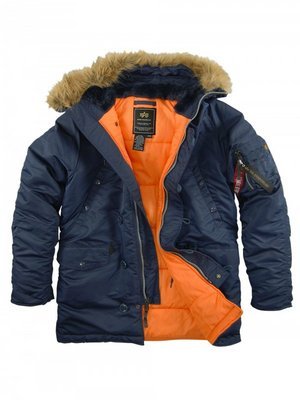 Продам теплую зимнюю куртку Alpha N3B Slimfit аляска  - slim-fit-n-3b-parka-replica-blue-orange.jpg