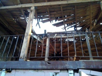 Разбомбленная крыша