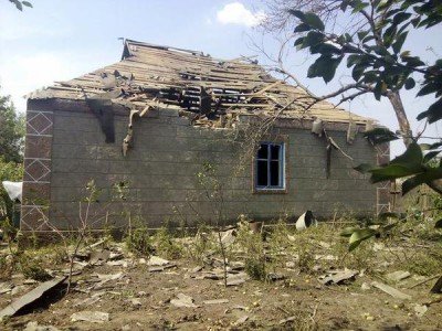 Разрушена крыша частного дома
