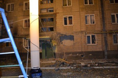 Разрушения на первом этаже