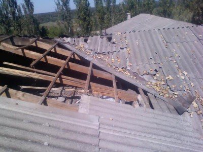 Разворочена крыша