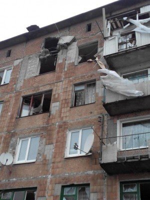 Результат обстрела города 3 февраля