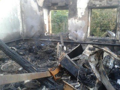 Руины частного дома