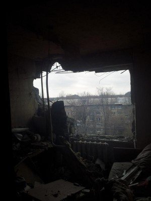 Руины жилого дома