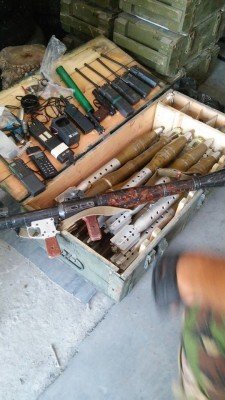 Склад оружия в Лисичанске