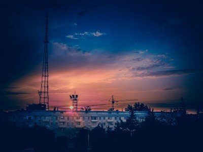 Тихая украинская ночь в Луганске...