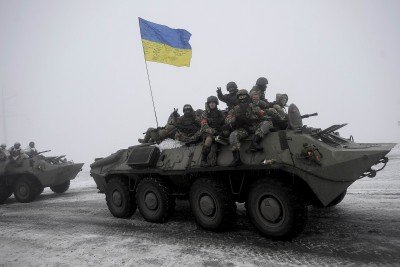 Украинские солдаты едут домой