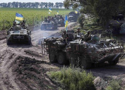 Украинские военные вошли на Донбасс